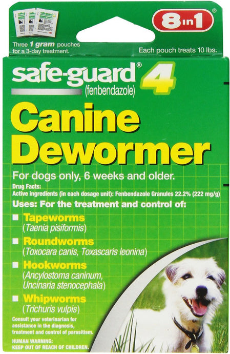 Safe-Guard Canine 10 pound Dog (3 x 1 gm packets)